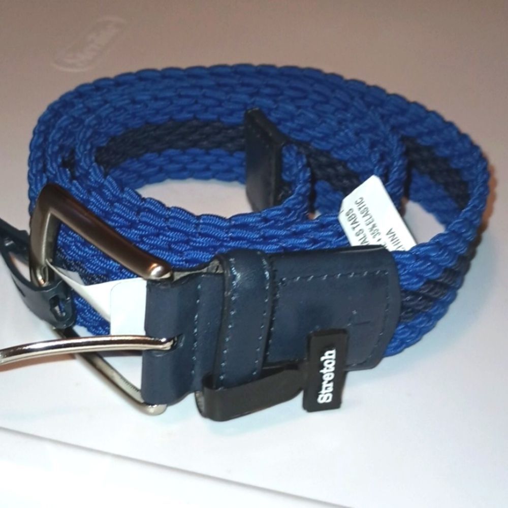 TAYLOR BYRD TWO TONES BRAIDED STRETCH MEN BELT